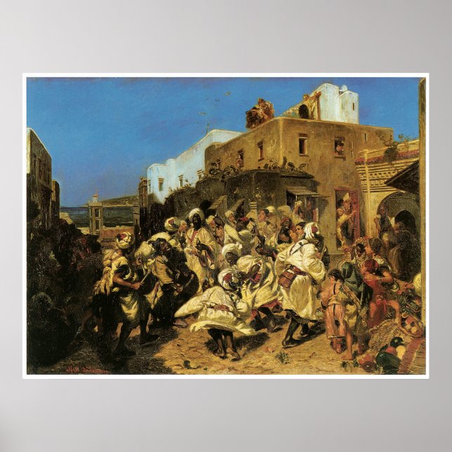Dance of the Blacks in Tangier, 1874 Poster (Front)