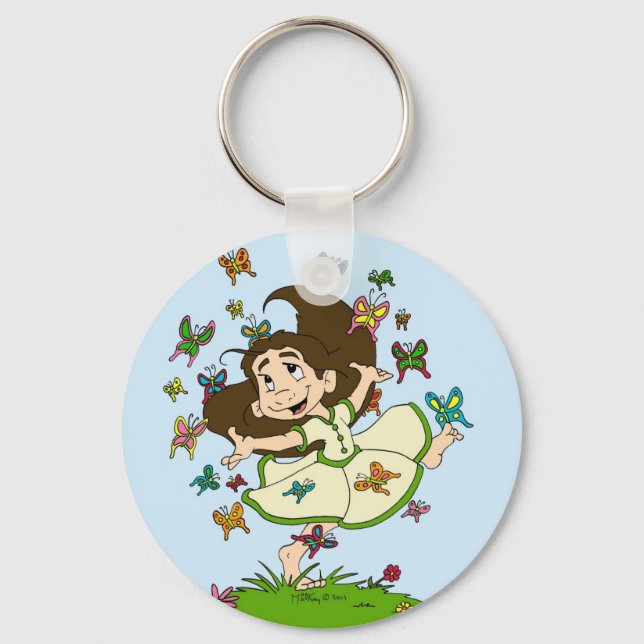 Dance of the Butterflies Keychain (Front)