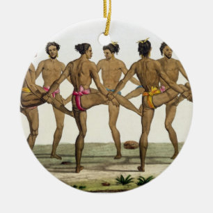 Dance of the Caroline Islanders, plate 22 from 'Le Ceramic Ornament