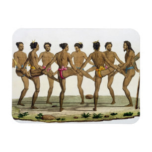 Dance of the Caroline Islanders, plate 22 from 'Le Magnet