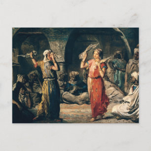 Dance of the Handkerchiefs, 1849 Postcard