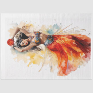 Dance of the Rose Tissue Paper