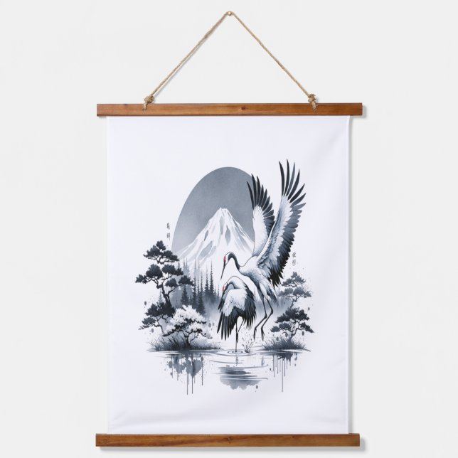 "Dance of the Sandhill"  Hanging Tapestry (Front)