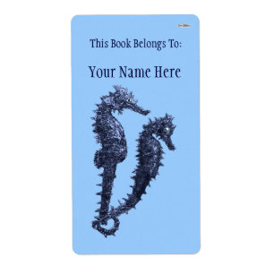 Dance Of The Seahorses (Blue) (Bookplate)