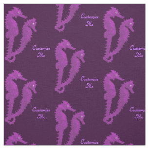 Dance Of The Seahorses (Purple) Fabric