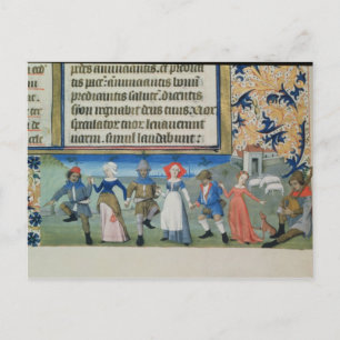 Dance of the shepherds postcard
