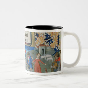 Dance of the shepherds Two-Tone coffee mug