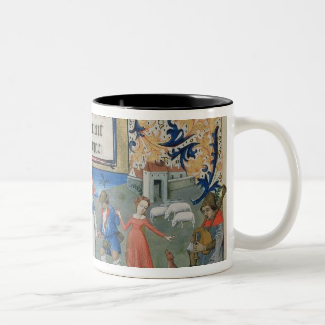 Dance of the shepherds Two-Tone coffee mug (Right)