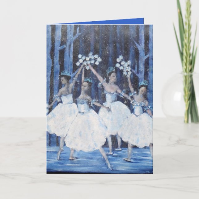 Dance of the snowflakes I Nutcracker Ballet Holiday Card (Front)