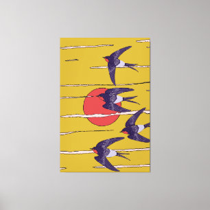 Dance of the Swallows Canvas Print
