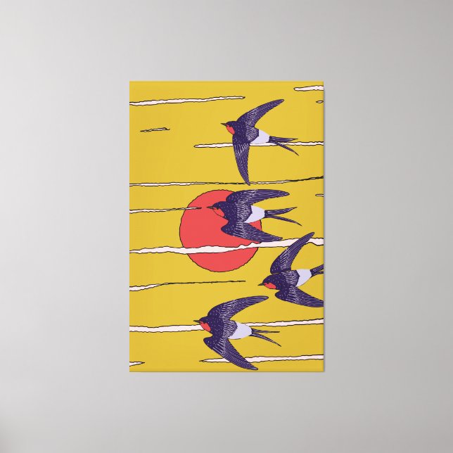 Dance of the Swallows Canvas Print (Front)