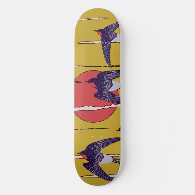 Dance of the Swallows Skateboard (Front)