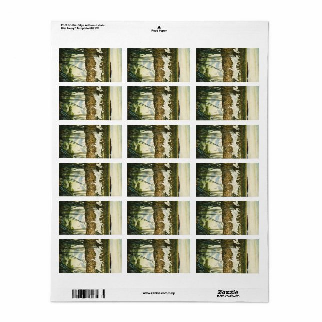 Dance of the Whooping Cranes, 1939 by N. C. Wyeth Label (Full Sheet)