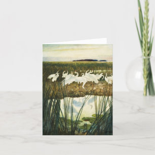 Dance of the Whooping Cranes by N. C. Wyeth Thank You Card