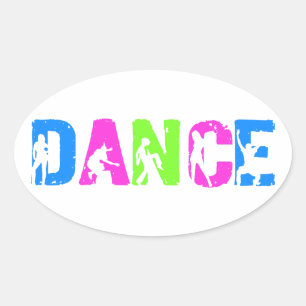 DANCE OVAL STICKER