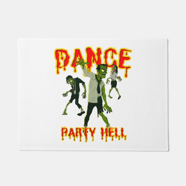 Dance Party Hell Dance Halloween Doormat (Front)