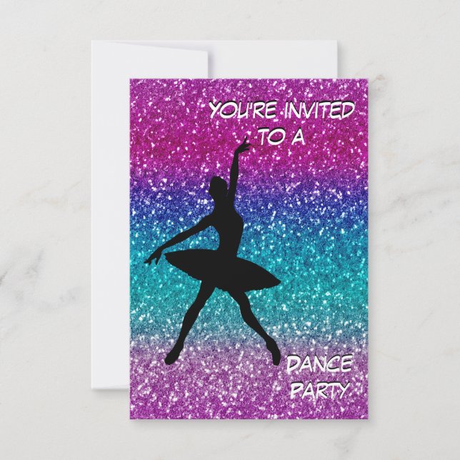 Dance Party Invitation (Front)