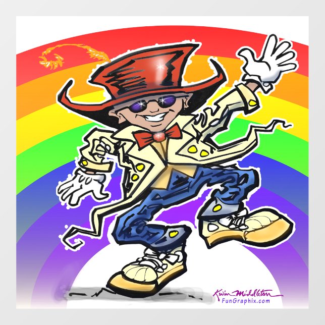 Dance Party Window Cling (Sheet)