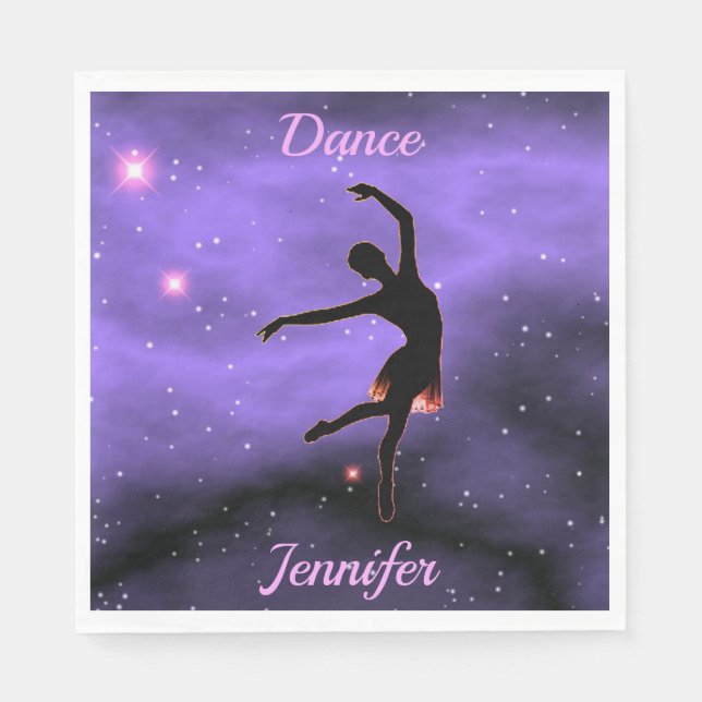 Dance Pink & Purple     Napkin (Front)