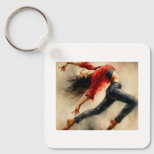 Dance Pose in Red, Keychain