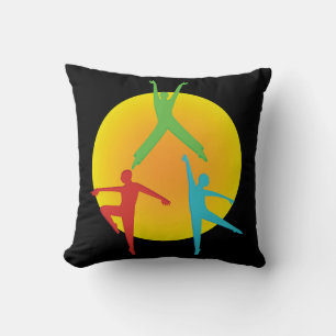 Dance Poses Throw Pillow