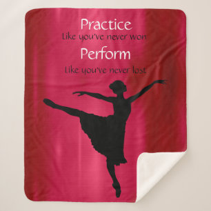 Dance Practice, Perform Ballerina Sherpa Blanket