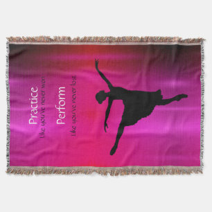 Dance Practice & Perform Metallic Throw Blanket