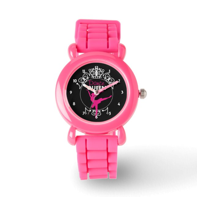 Dance Queen Ballet Dancing Theme Cute Watch (Front)