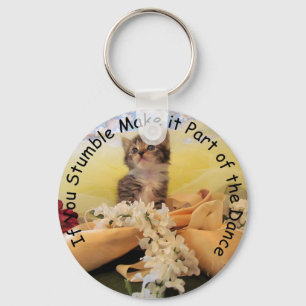 Dance Quote - Kate the Ballerina - Kitten / Cat Keychain