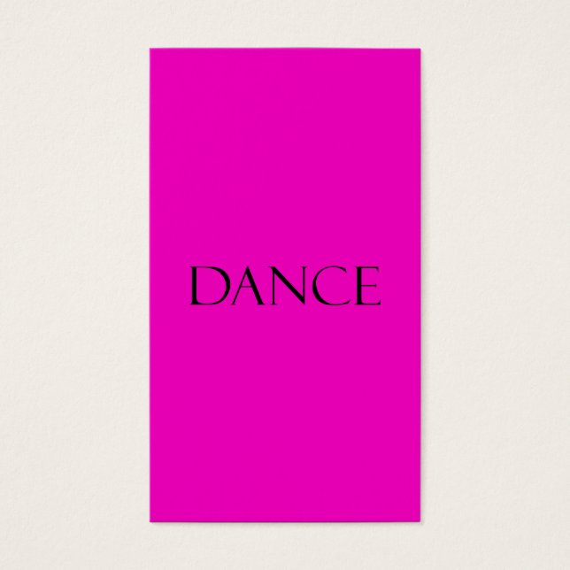 Dance Quotes Hot Pink Inspirational Dancing Quote (Front)