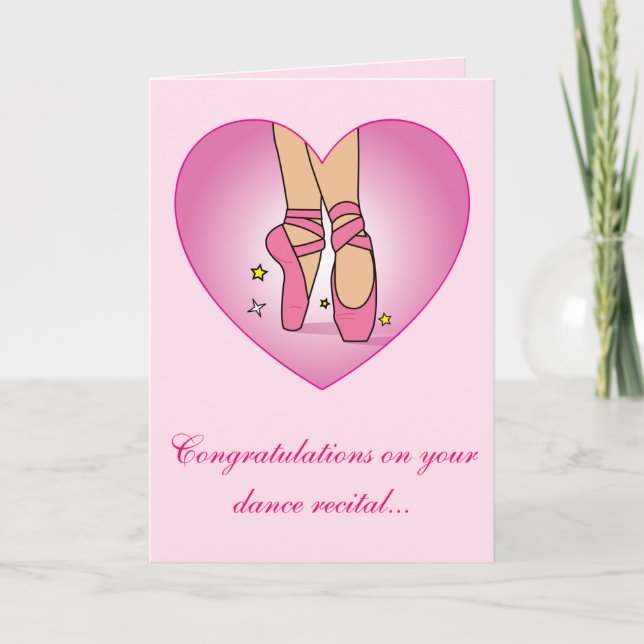 Dance Recital Congratulations Card (Front)