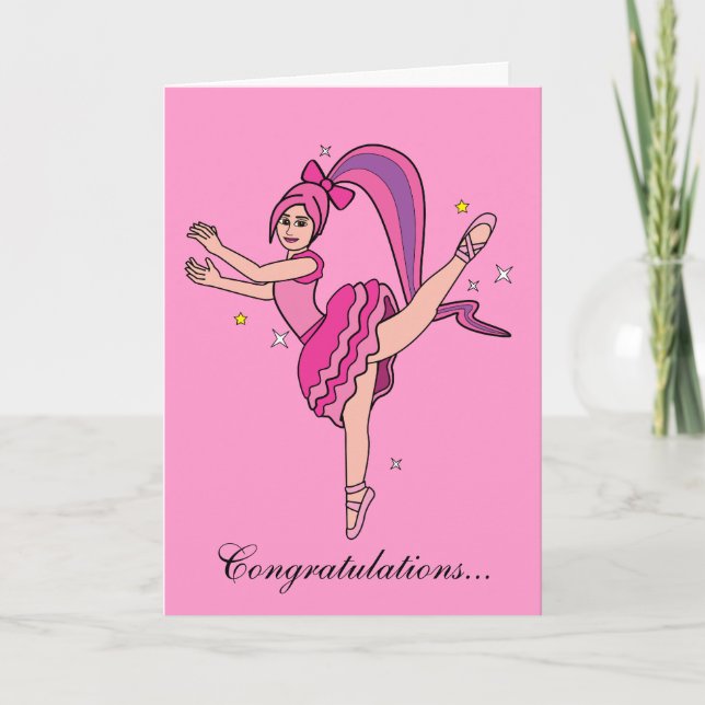 Dance Recital Congratulations! Card (Front)