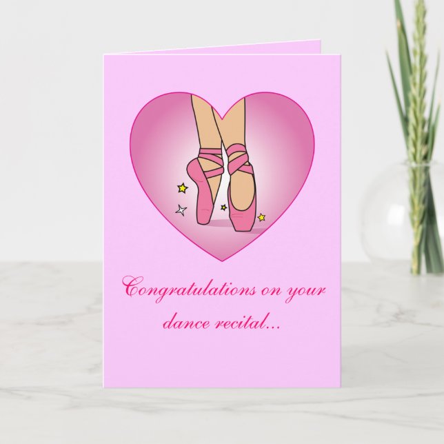 Dance Recital Congratulations Card (Front)
