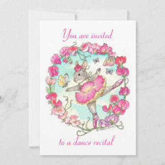 dance recital invitation