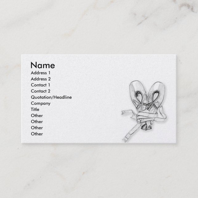 dance school business card (Front)