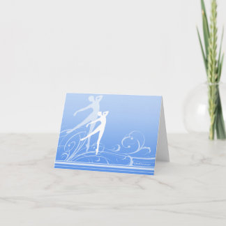 Dance Scroll Note Card (customizable)