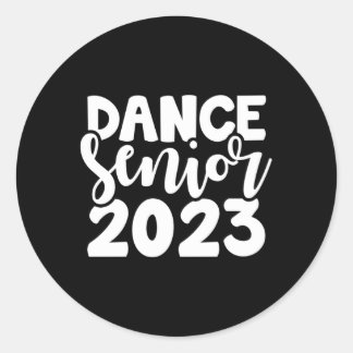 Dance Senior Class Of 2023 High School Drill Team Classic Round Sticker