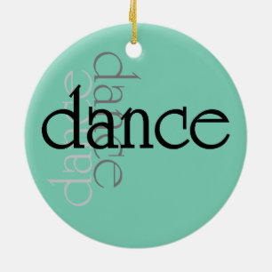 Dance Shadows Ceramic Ornament
