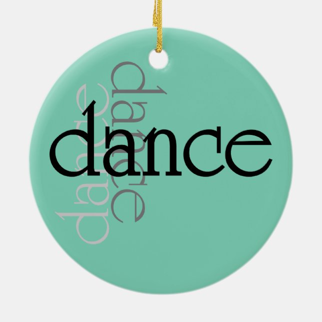 Dance Shadows Ceramic Ornament (Back)