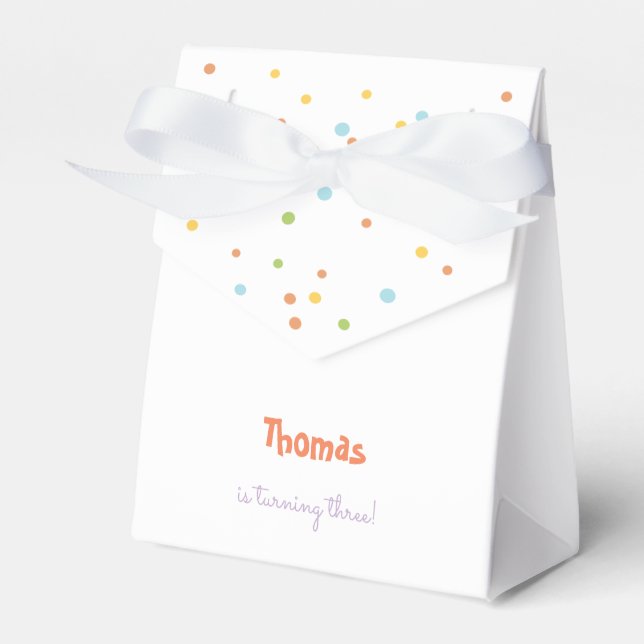 Dance sing and play kids birthday favor box (Front Side)