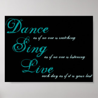 Dance sing live... poster