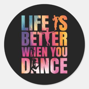 Dance Street Dance Breakdance Classic Round Sticker