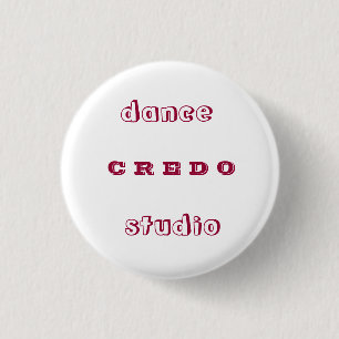 Dance studio CREDO 1 Inch Round Button