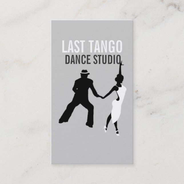 Dance Studio, Instructor, Dancer, Business Card (Front)
