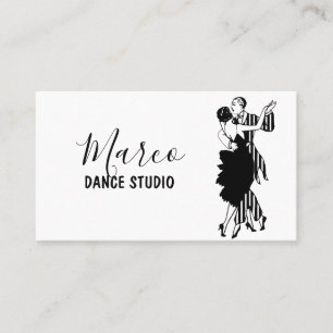 Dance Studio Lessons Business Card
