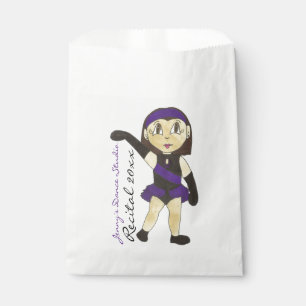 Dance Studio Recital Customized Jazz Dancer Girl Favour Bag