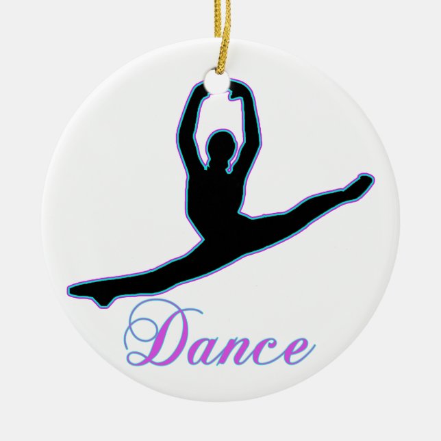 DANCE T Shirts & iPhone Gifts Ceramic Ornament (Front)