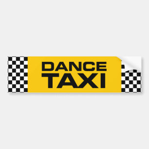 Dance Taxi Bumper Sticker