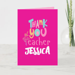 Dance Teacher Appreciation Card, Thank You Card