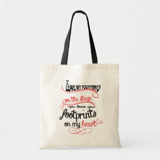 Dance Teacher - Footprints on the Heart Tote Bag